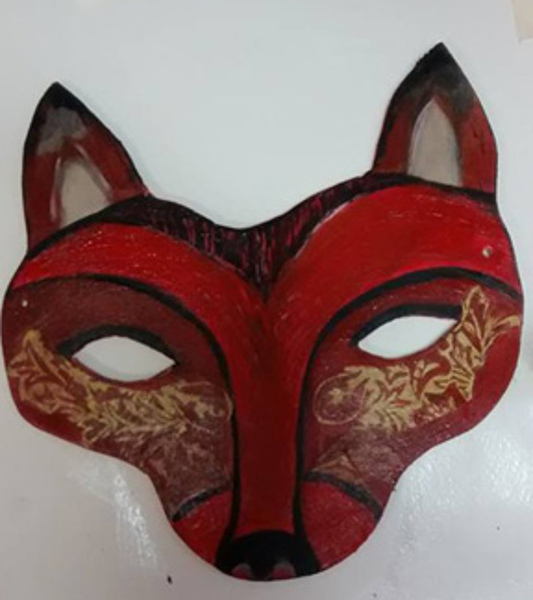 painting 'Fox Mask'