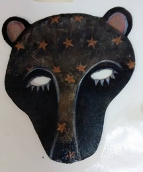 painting 'Bear Mask'