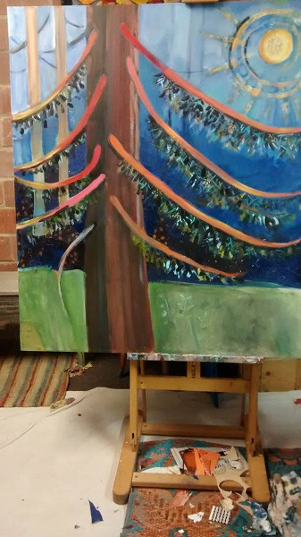 painting 'Deep Forest'