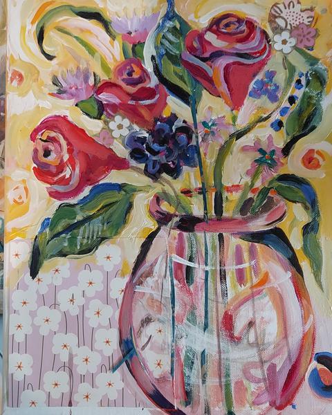 painting 'May Bouquet'