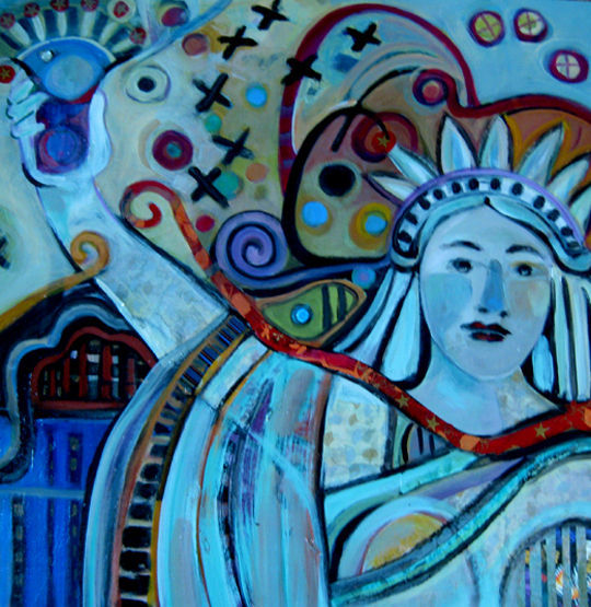painting 'Liberty Finished'